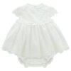Completo vestito con ricami e coulotte