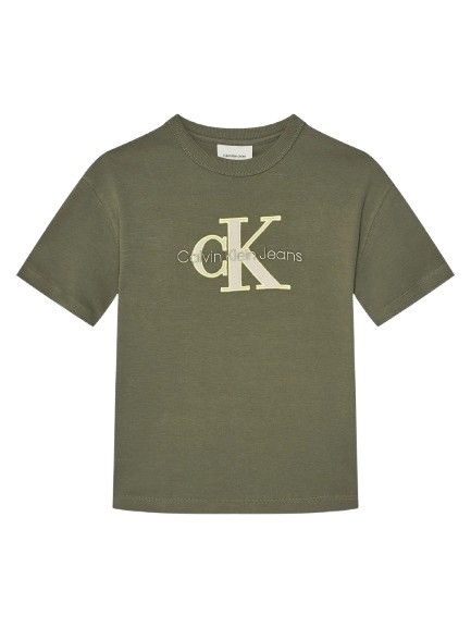 T-shirt mezza manica con ricamo logo