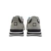 Sneaker in pelle e tessuto tecnico con lacci