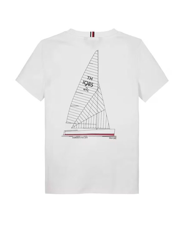 T-shirt mezza manica con stampa sul retro