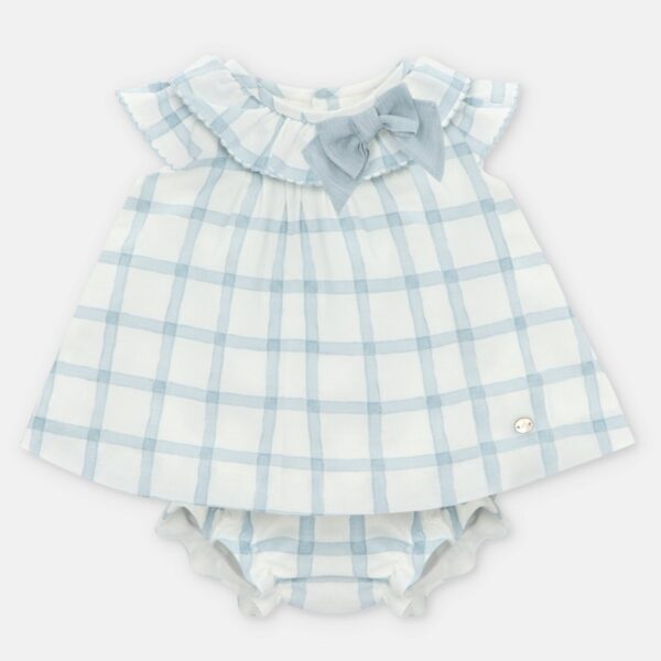 Vestito con coulotte a quadri