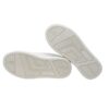 Sneaker in pelle con lacci e riporti a contrasto