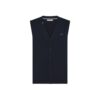 Gilet in cotone con ricamo logo