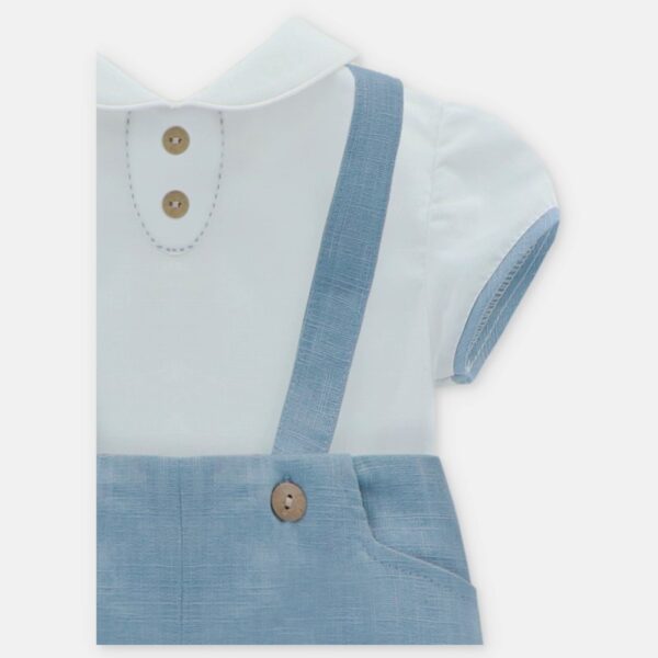 Completo camicia e salopette