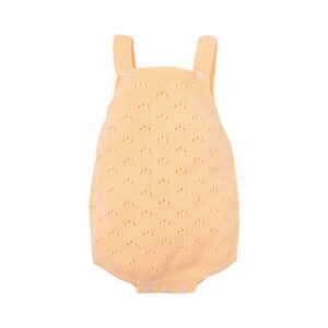 Body traforato con babbucce in cotone