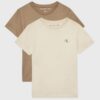 Confezione due t-shirt mezza manica con logo