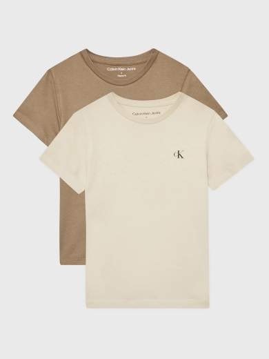 Confezione due t-shirt mezza manica con logo