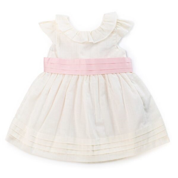 Vestito in cotone con fascia