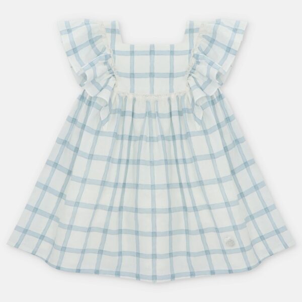 Vestito in lino a quadri
