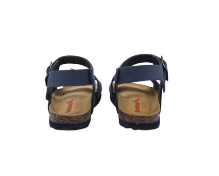 Sandalo in pelle con doppia fibbia
