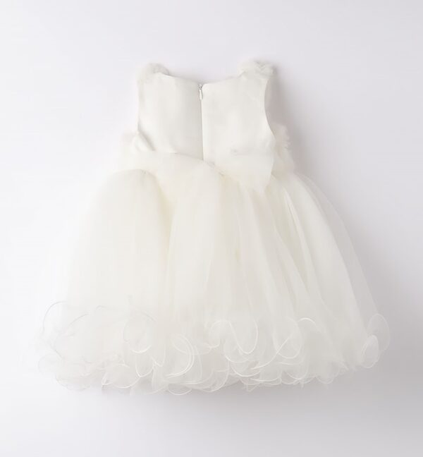 Vestito con corpino con roselline