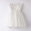 Vestito in tulle con volant alle maniche
