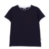 T-shirt mezza manica con bordi a contrasto
