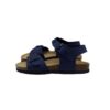 Sandalo in pelle con doppia fibbia