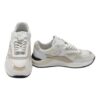 Sneaker in pelle e tessuto tecnico con lacci