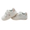 Sneaker in pelle con doppio velcro