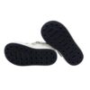 Sneaker primo passo in pelle con lacci e zip