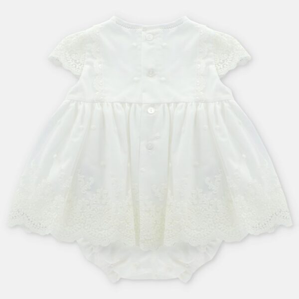 Completo vestito con ricami e coulotte