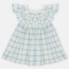 Vestito in lino a quadri