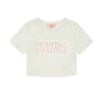T-shirt mezza manica con stampa it's time to shine