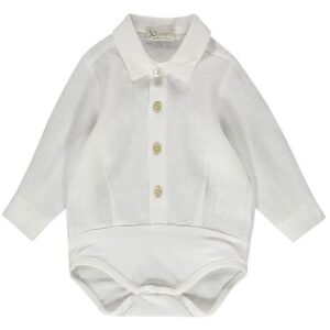 Camicia body in lino con colletto