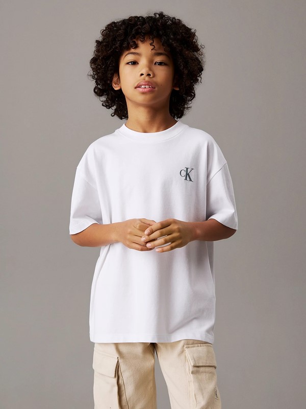 T-shirt mezza manica con stampa sul retro
