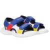 Sandalo multicolor con doppio velcro
