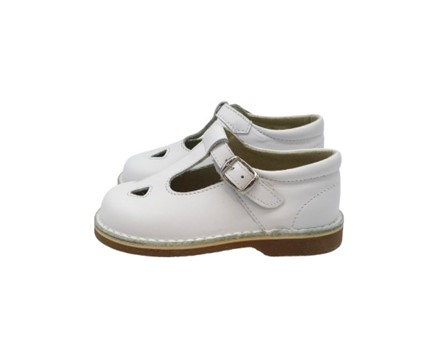 Scarpa due occhi in pelle con fibbia