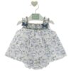 Vestito fantasia fiori con giacchino in cotone