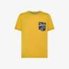 T-shirt mezza manica con taschino floreale