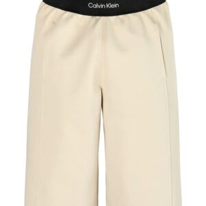 Bermuda in cotone con cinto elastico logato