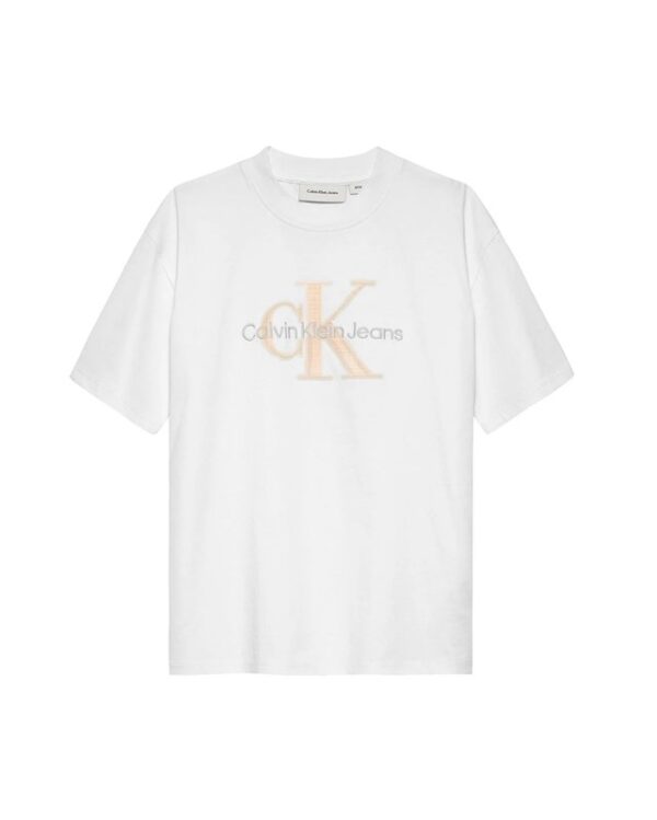 T-shirt mezza manica con logo ricamato