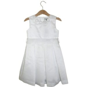 Vestito con roselline al collo