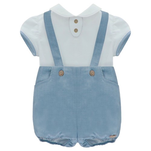 Completo camicia e salopette