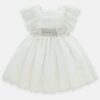 Vestito con maniche in pizzo