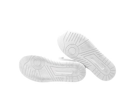 Sneaker in pelle con lacci e zip