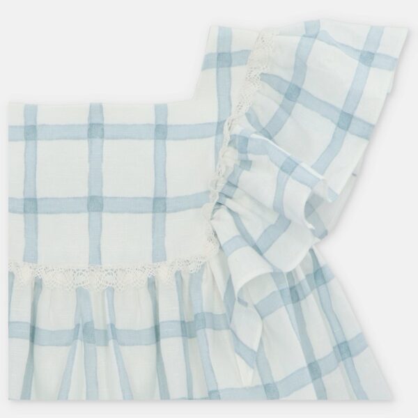 Vestito in lino a quadri