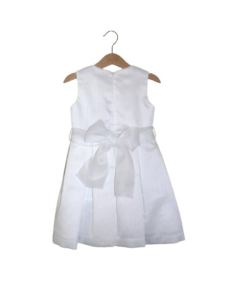 Vestito con roselline al collo