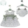 Vestito fantasia fiori con giacchettino in cotone