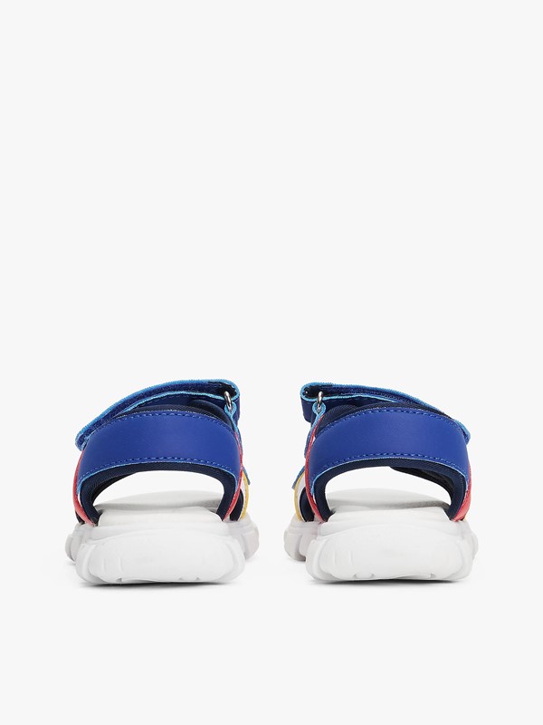 Sandalo multicolor con doppio velcro