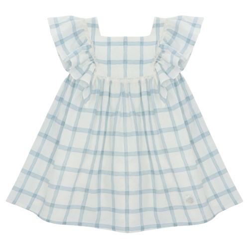 Vestito in lino a quadri