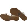 Sandalo in pelle fasce incrociate con fibbia