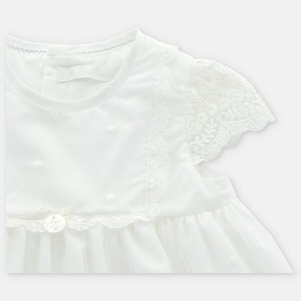 Completo vestito con ricami e coulotte