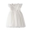 Vestito in tulle con volant alle maniche