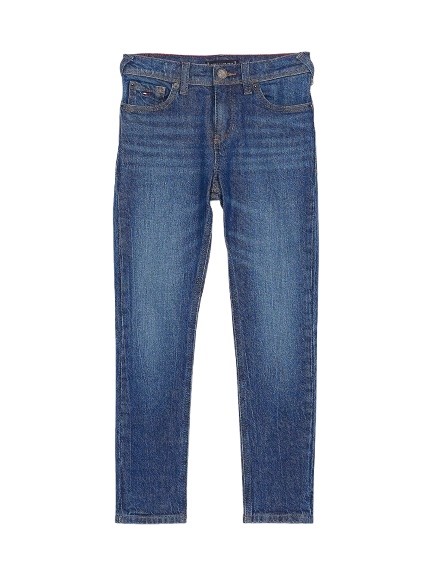 Pantalone denim modello slim fit