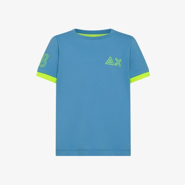 T-shirt mezza manica con logo ricamato