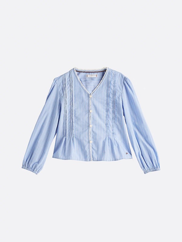 Camicia a righe in cotone