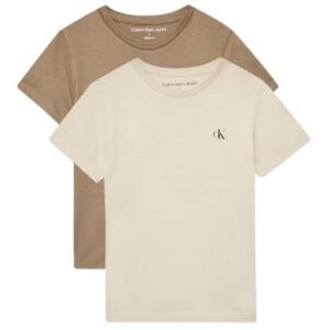 Confezione due t-shirt mezza manica con logo