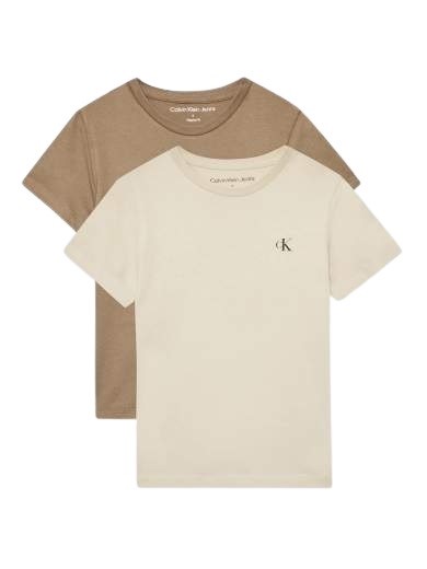 Confezione due t-shirt mezza manica con logo