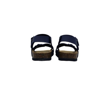 Sandalo in pelle con doppia fibbia